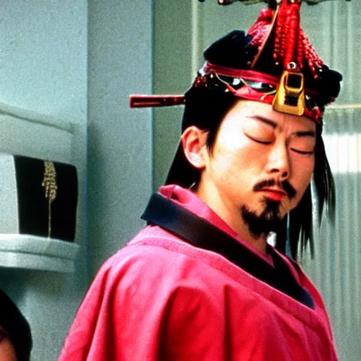 Image similar to japanese samurai in home alone movie