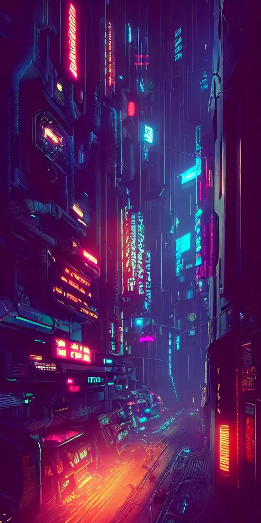 Prompt: epic cyberpunk arcade city : : blade runner, james guilleard, beeple, laurie greasley, dan mcpharlin : : ornate, dynamic, particulate, rich colors, intricate, elegant, highly detailed, centered, artstation, smooth, sharp focus, octane render, 3 d