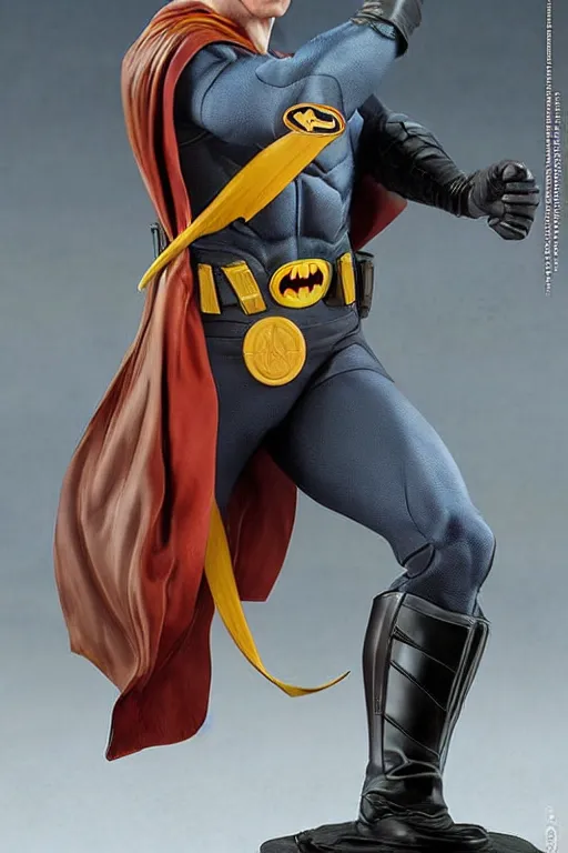 Prompt: batman 1 2 inch action figurine hot toys'sideshow painting the style of leonardo da vinci!