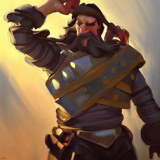 Prompt: greg manchess portrait painting of partially armored le chuck from monkey island as overwatch character, medium shot, asymmetrical, profile picture, organic painting, sunny day, matte painting, bold shapes, hard edges, street art, trending on artstation, by huang guangjian, gil elvgren, ruan jia, greg rutkowski, gaston bussiere