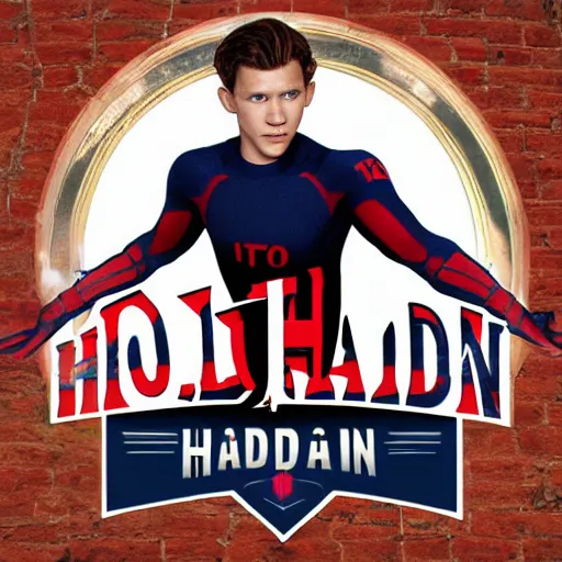 Prompt: tom holland, logo