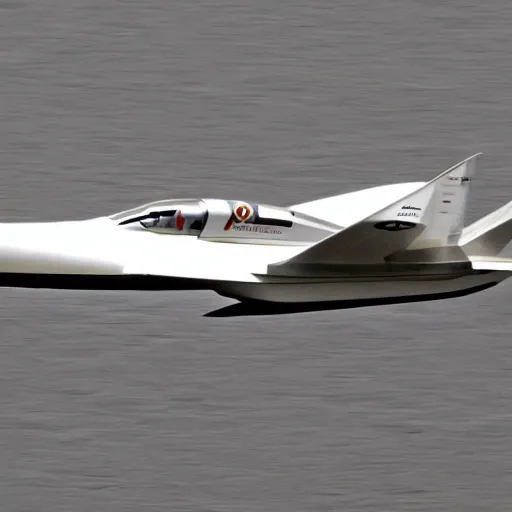 Prompt: supersonic biplane jet fighter