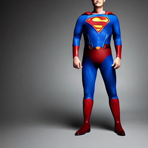 Image similar to Karl Urban as Superman, promo shoot, studio lighting