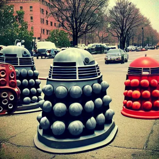 Image similar to daleks attacking washington dc