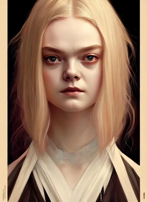 Prompt: symmetry!! portrait of elle fanning as a ninja, horror, fashion, dark!! intricate, elegant, highly detailed, digital painting, artstation, concept art, smooth, sharp focus, illustration, art by artgerm and greg rutkowski and alphonse mucha