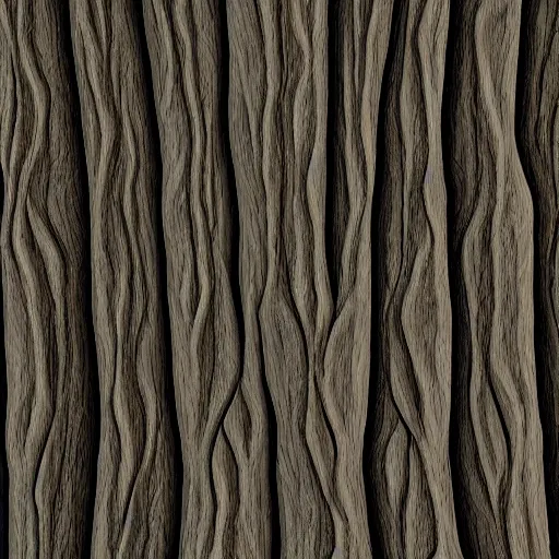 Prompt: game texture of bark on a tree, stylized, unreal engine, high quality