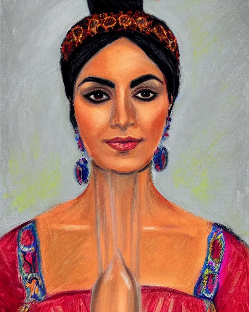 Image similar to an award winning portrait of the beautiful sherazade by rafael