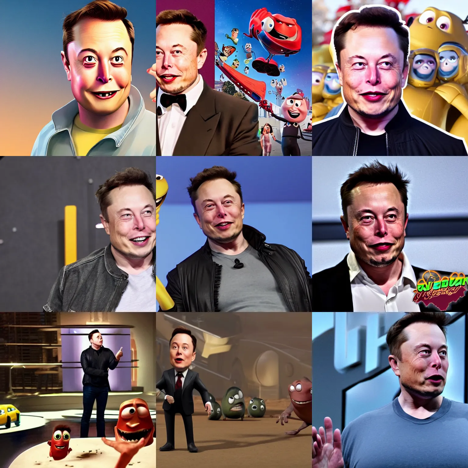 Prompt: elon musk as a pixar villain, animation Pixar (2018)