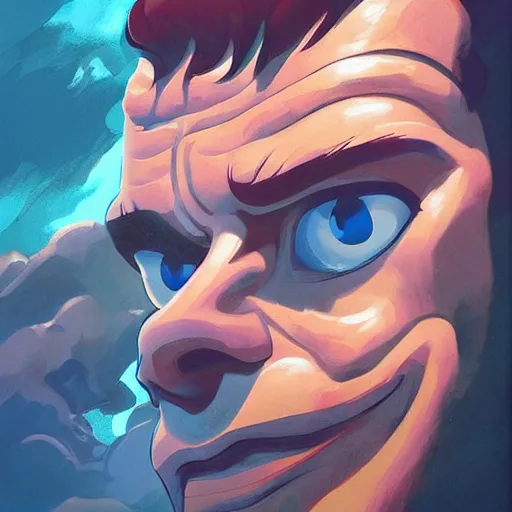 Image similar to face icon stylized minimalist the poseidon adventure 1 9 7 2, loftis, cory behance hd by jesper ejsing, by rhads, makoto shinkai and lois van baarle, ilya kuvshinov, rossdraws global illumination
