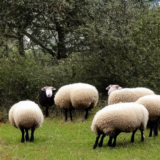 Image similar to sheep as part of a spider web