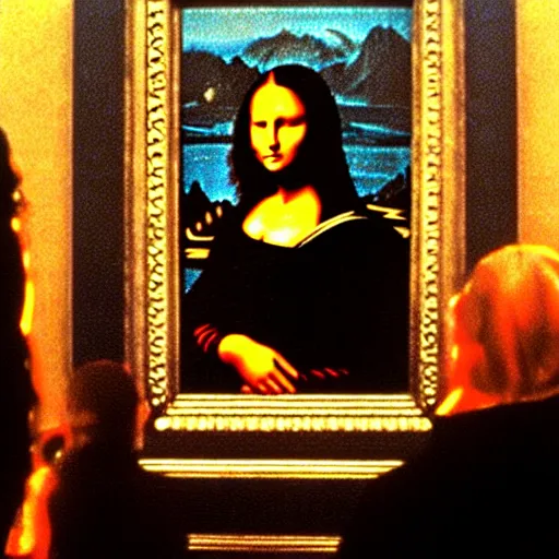 Prompt: movie still from Mona Lisa in the fifth element