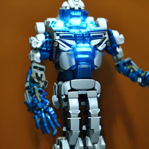 Image similar to Joe Biden in the style of Bionicle
