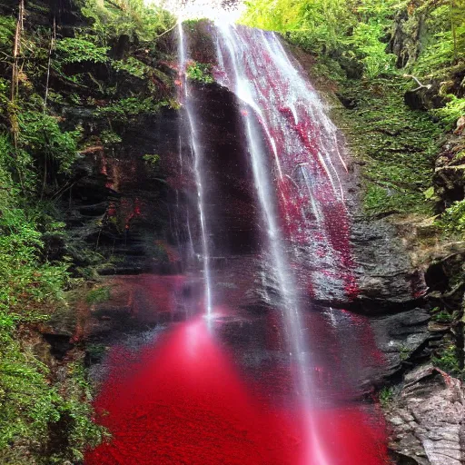 Image similar to red waterfall