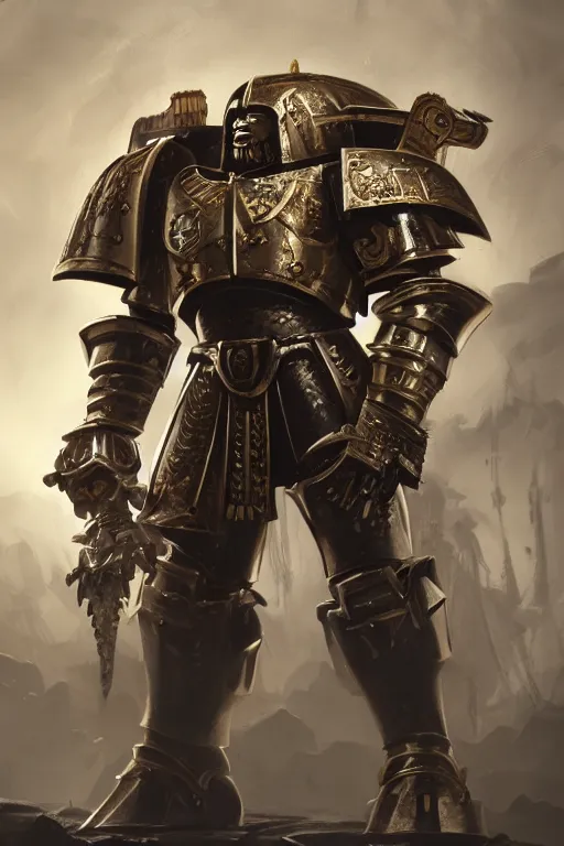 Image similar to armor portrait heros warhammer 4 0 k horus heresy fanart - the primarchs emperor by johannes helgeson animated with vfx concept artist & illustrator global illumination ray tracing hdr fanart arstation zbrush central hardmesh 8 k octane renderer comics stylized