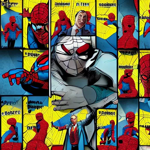 Image similar to saul goodman as spider - man, marvel, photography, movie, cinematic,