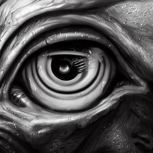 Prompt: horrific eye of madness, highly detailed, intricate, elegant, digital art, artstation, artgerm