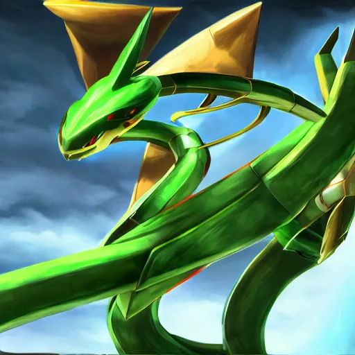 ArtStation - Rayquaza shiny