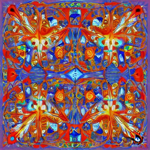 Prompt: abstract painting of slavic ethnic ornaments, digital art, hyper realistic