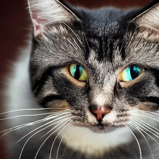 Image similar to Sad cat.