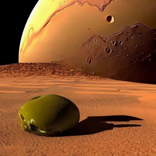 Prompt: “ olive garden on mars, hyper realism 4 k photo ”