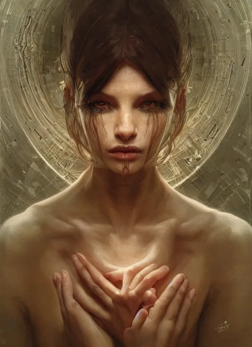 Prompt: biological eye, physically accurate, moody dynamic lighting, very very intricate, very very elegant, highly detailed, digital painting, artstation, HR GIGER, Hieronymus Bosch, Francis Bacon, concept art, smooth, very beautiful, sharp focus, illustration, art by artgerm and greg rutkowski and alphonse mucha