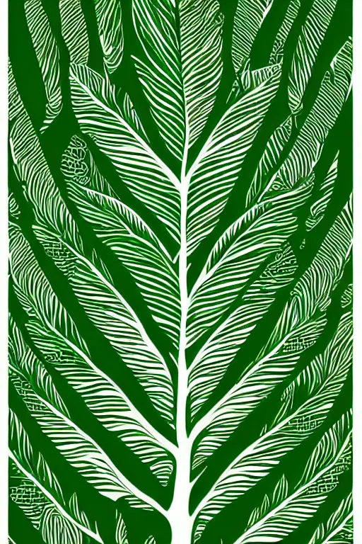 Image similar to minimalist boho style art of a green leave, illustration, vector art