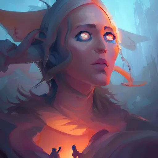 Image similar to face icon stylized minimalist magic : the gathering, loftis, cory behance hd by jesper ejsing, by rhads, makoto shinkai and lois van baarle, ilya kuvshinov, rossdraws global illumination