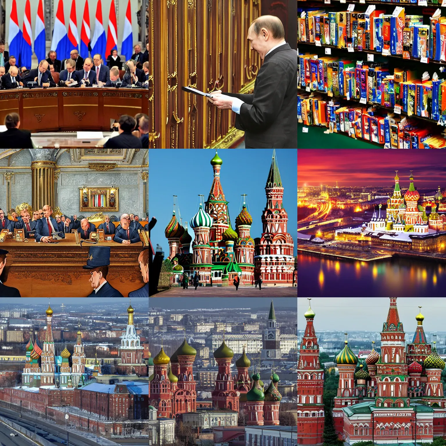 Prompt: sanctions in Russia, realistic, intricate