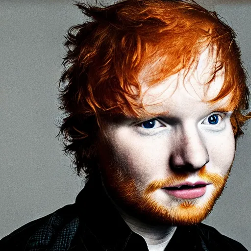 Image similar to ed sheeran caught in a nuclear blast