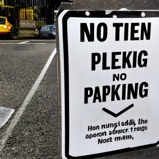 Image similar to no parking sign