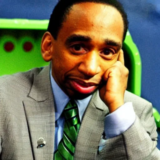 Prompt: Stephen A. Smith as a Teenage Mutant Ninja Turtle