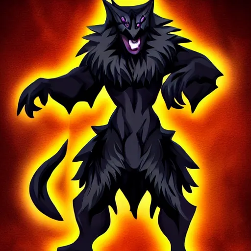 Image similar to lycanrock midnight form