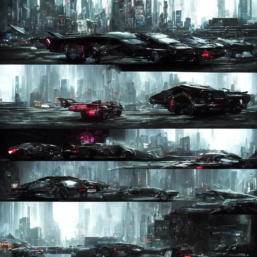 Image similar to cyberpunk car lamborgini counatch, in cyberpunk city, by blade runner, visual by operator roger deakins, by neill blomkamp, elysium, eztreamly detailed