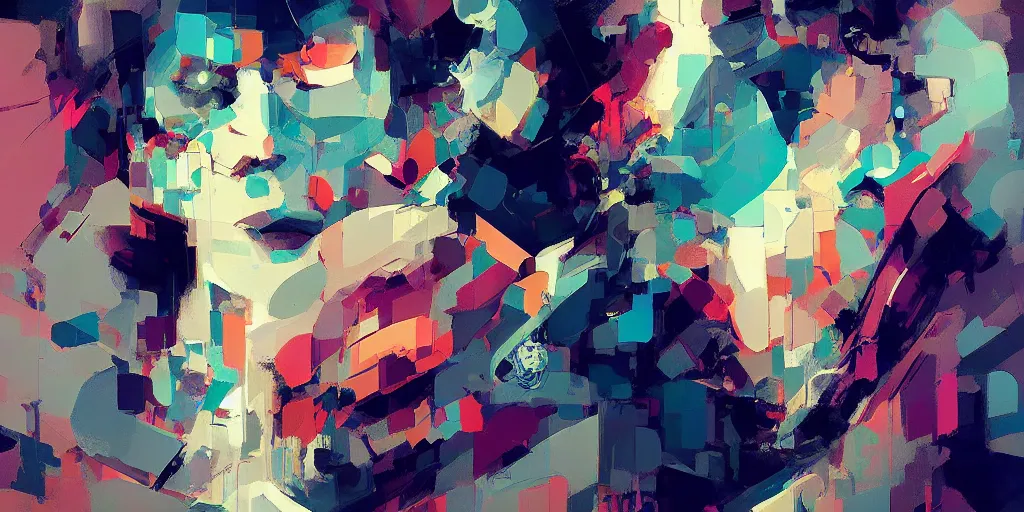 Image similar to intricate fractal abstraction artstation ryan hewett mike mignola