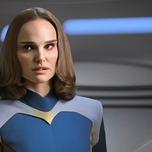 Image similar to Natalie Portman in Star Trek, (EOS 5DS R, ISO100, f/8, 1/125, 84mm, Facebook, prime lense)