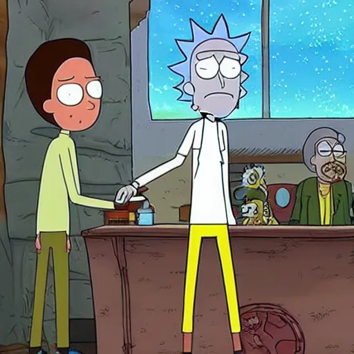 Image similar to Rick and morty on the game of thrones