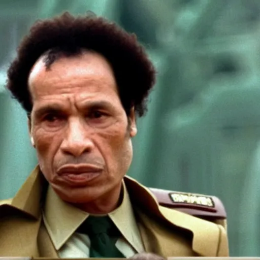 Prompt: A still of Muammar Gaddafi in Friends (1994)