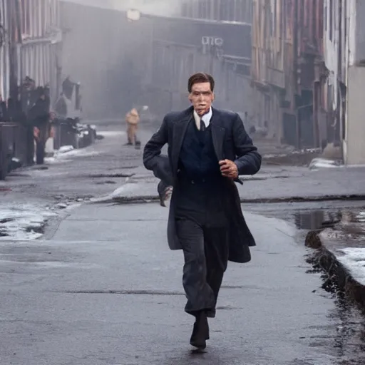 Image similar to Live Action Still of Jerma985 in A Hard Day's Night (Film), real life, hyperrealistic, ultra realistic, realistic, highly detailed, epic, HD quality, 8k resolution, body and headshot, film still