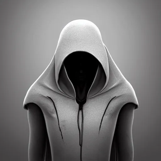 Image similar to the hooded one, dark, horror, concept art, trending on artstation 3D.