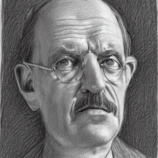 Prompt: detailed pencil sketch of J.J. Thomson
