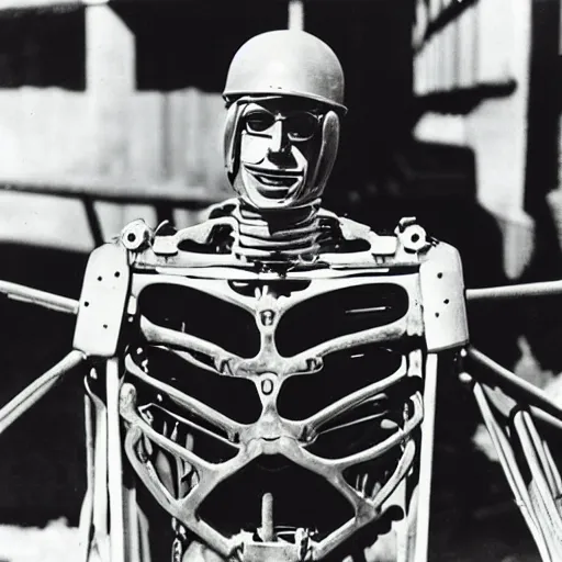 Image similar to photo. mechanical man. 1 9 4 2