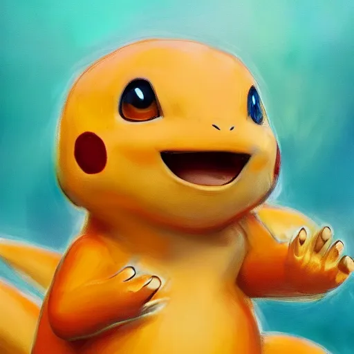 Prompt: highly realistic pokemon charmander, oil on canvas, intricate, portrait, 8 k highly professionally detailed, hdr, cgsociety