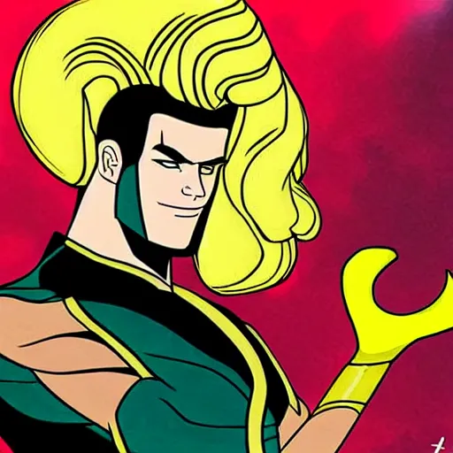 Prompt: Jonny Bravo as Loki