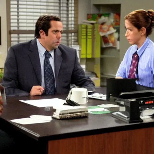 Prompt: a scene from the show the office, but played by black only