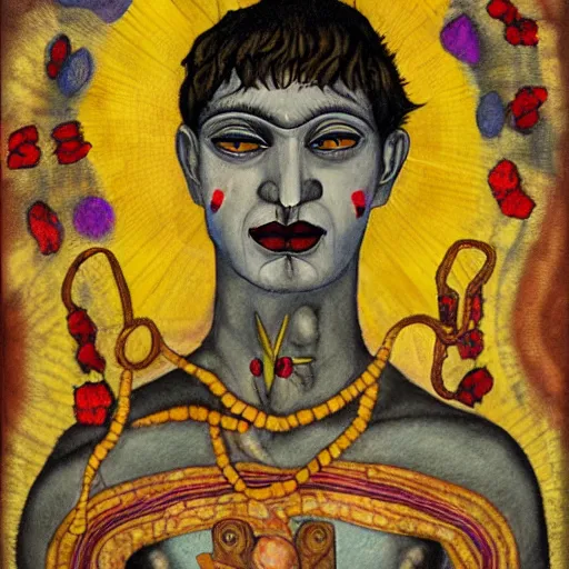 Image similar to god dionysus by frida harris