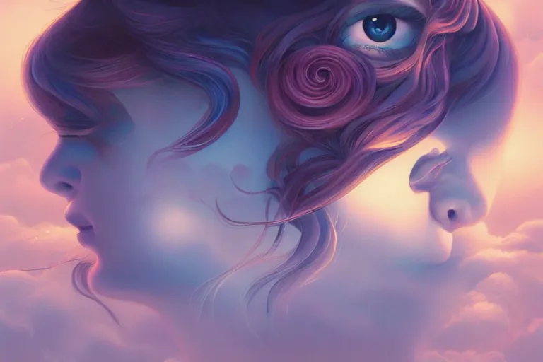 Image similar to daydreaming by ross tran, detailed painting, pop surrealism, a vivid landscape, a simple vector based illustration, minimalist, an ultrafine detailed painting by rafal olbinski, airbrush art, artgerm, very detailed, skeuomorphic, behance contest winner