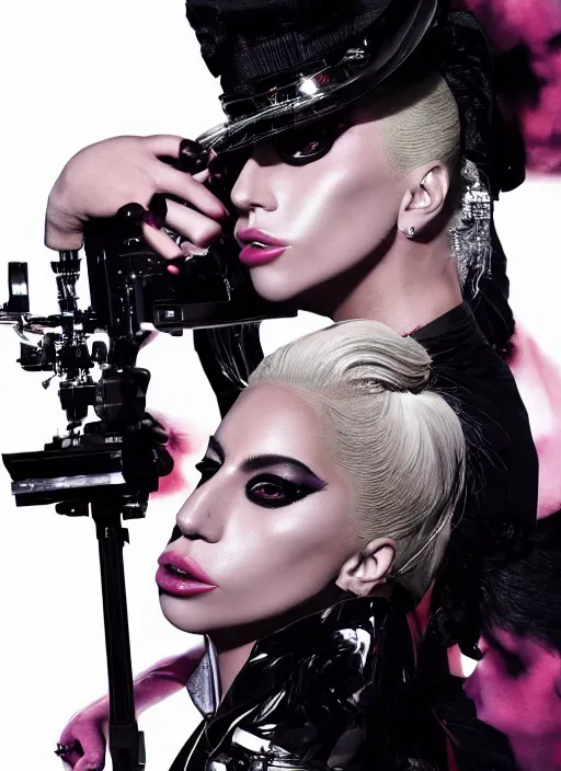 Prompt: lady gaga by nick knight, born this way, born this way album, dramatic, red weapon 8 k s 3 5, cooke anamorphic / i lenses, highly detailed, cinematic lighting