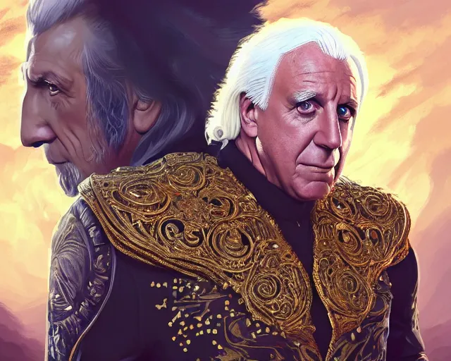 Prompt: photography of ric flair as a king, deep focus, d & d, fantasy, intricate, elegant, highly detailed, digital painting, artstation, concept art, matte, sharp focus, illustration, hearthstone, art by artgerm and greg rutkowski and alphonse mucha