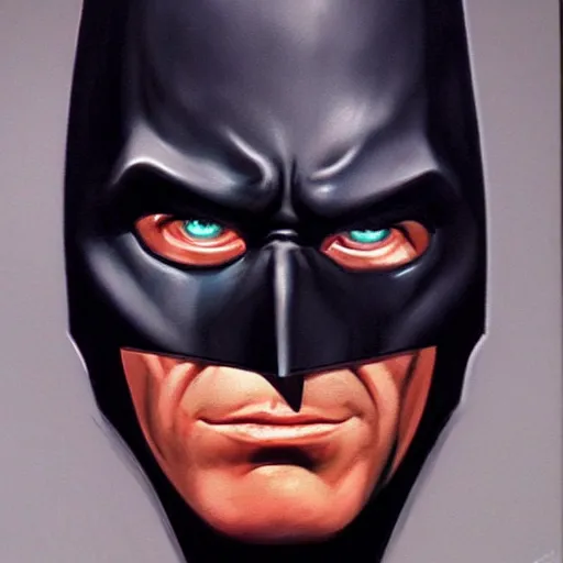 Image similar to ultra - realistic portrait painting of batman. art by ken kelly. 4 k. ultra - realistic. highly detailed. epic lighting