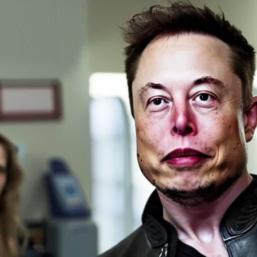 Image similar to Elon Musk in Sons of anarchy very detail4K quality super realistic